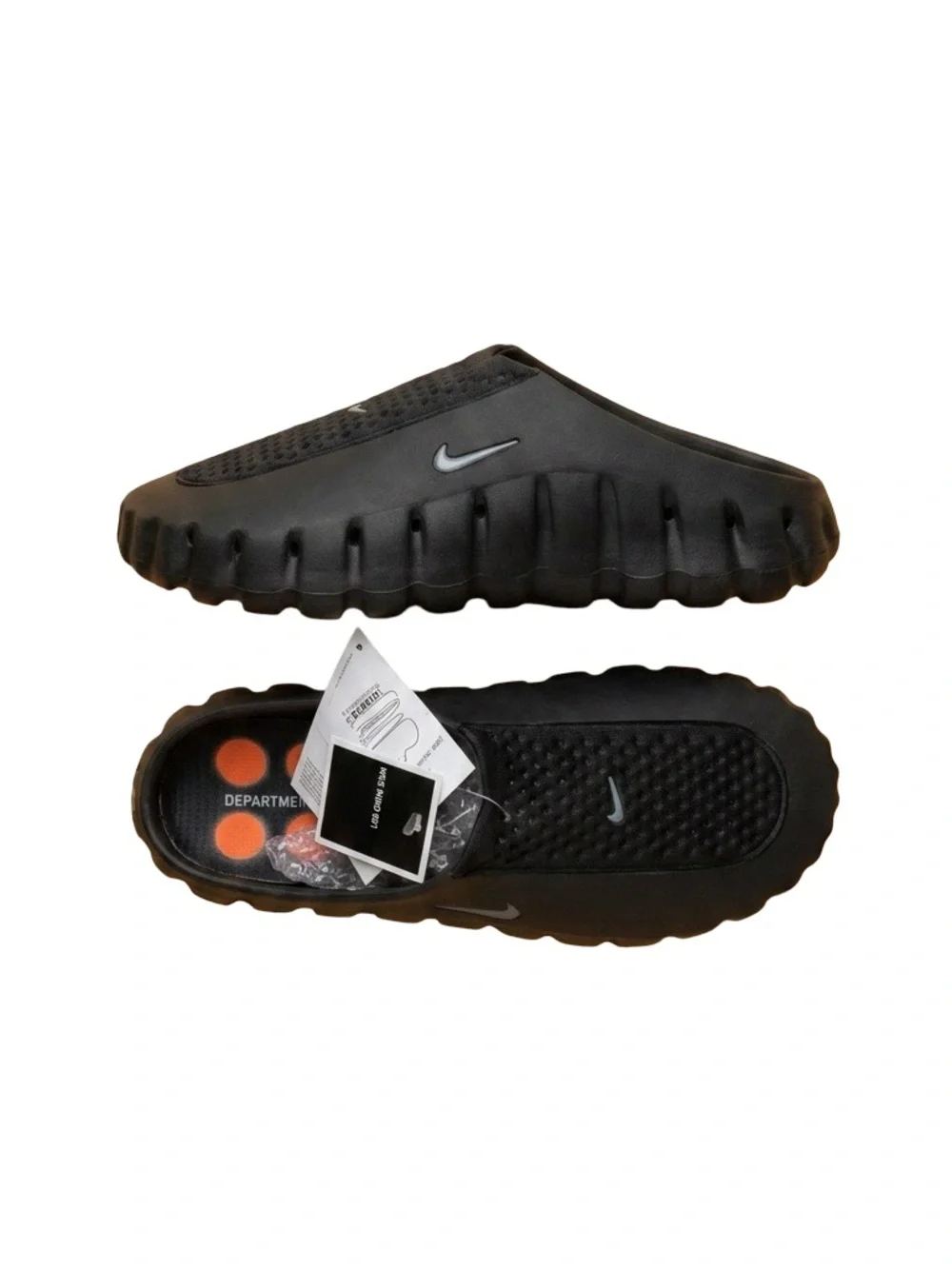 Nike Men’s Black Slide Clog with Ripple Sole